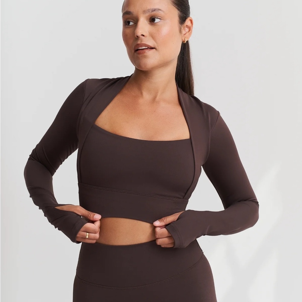 Sisterly Tribe Bolero Top in espresso - Picture 4 of 4